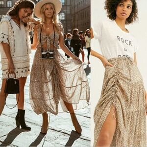 Leopard‎ Print Maxi Skirt